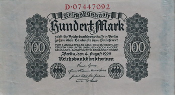 Datei:100-Mark Reichsbanknote 4.8.1922 A 8118 8120.JPG