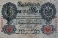 Zwanzig Mark, Reichsbanknote, Februar 1908