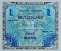 1 Mark der Allierten Militärbehörde (Besatzungsgeld) parallel zur Renten- und Reichsmark bis 20. juni 1948