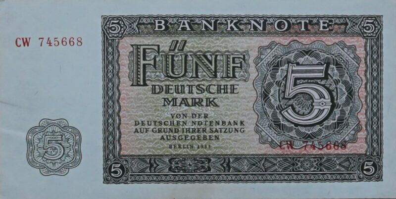 Datei:5-Deutsche Mark Deutsche-Notenbank Berlin1955 A 8002.JPG