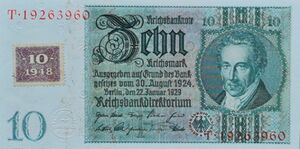10-Rentenmark Deutsche Rentenbank Jan1929-Aufkleber A 7986.JPG