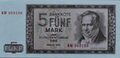 Fünf Deutsche Mark der Deutschen Notenbank (MDN), Berlin 1964