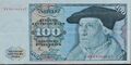 100 DM der Deutschen Bundesbank, Januar 1980