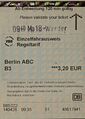 S-Bahntarif ABC = 3,20 €
